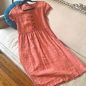 Pyne and Smith No. 11 Red/Coral Linen